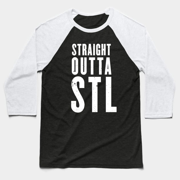 Straight Outta STL Baseball T-Shirt by EA Design